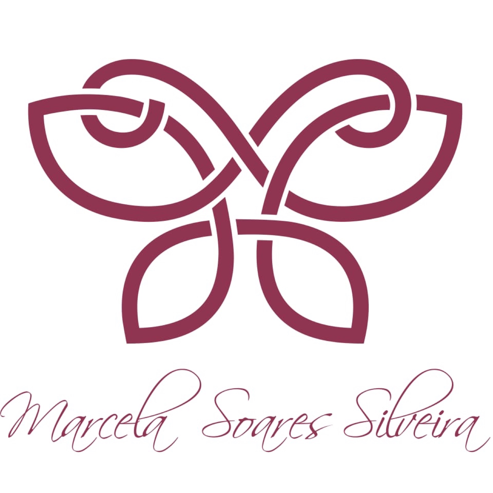 Logo de Marcela Soares Silveira: borboleta em traços entrelaçados